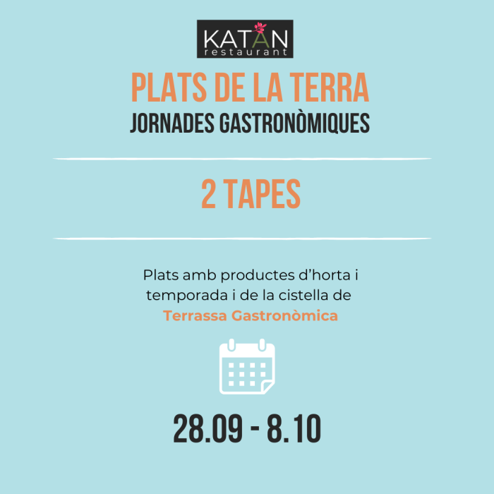 Plats de la Terra a Terrassa - Katán Restaurant