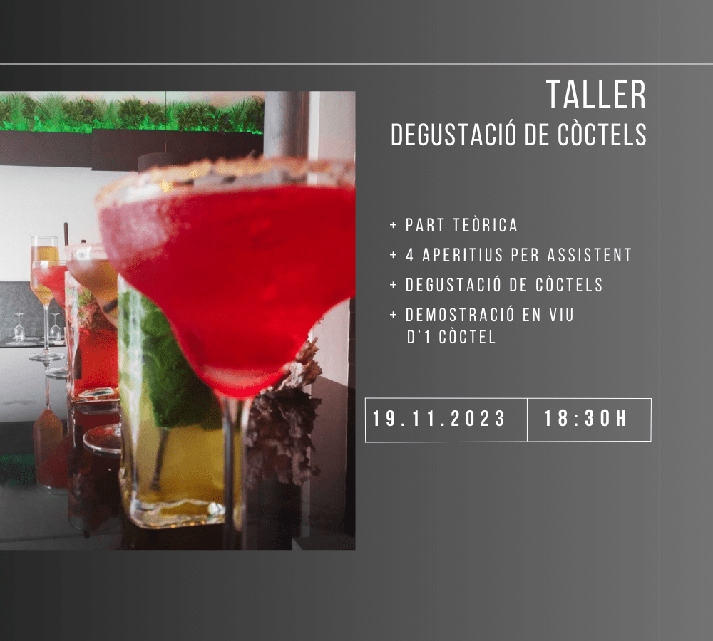 Taller Degustació Coctels a Katán Restaurant a Terrassa