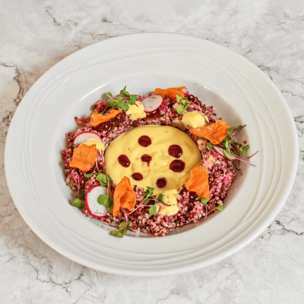 AMANIDA DE QUINOA AMB VINAGRETA DE MANGO